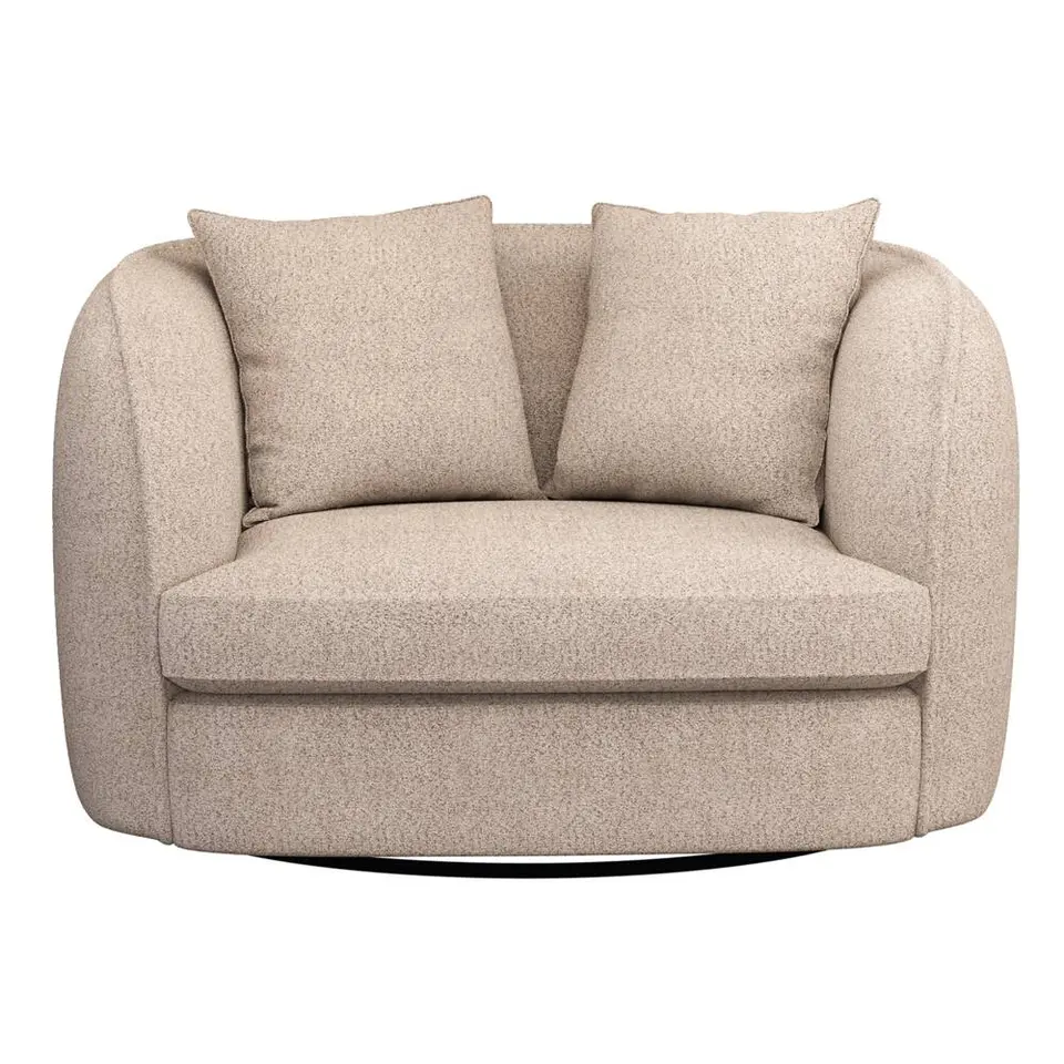 Draaibare Loveseat Enzio - stof Wales - taupe