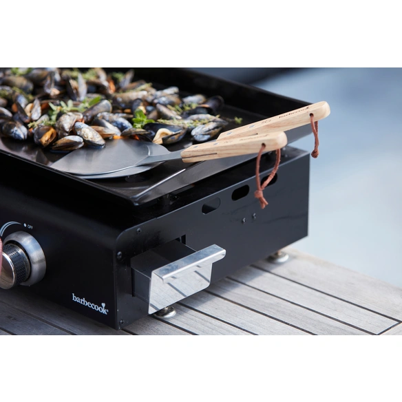 Grillspachtel, 2er-Set, 31 cm, Holzgriff