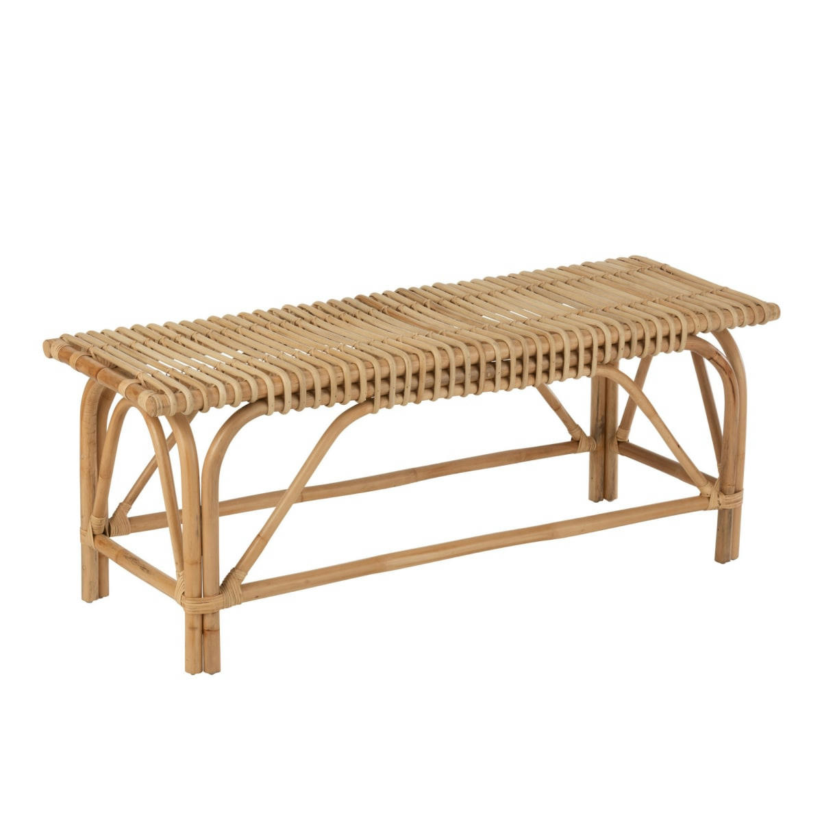 SUKI - Banc vintage 120cm en rotin naturel