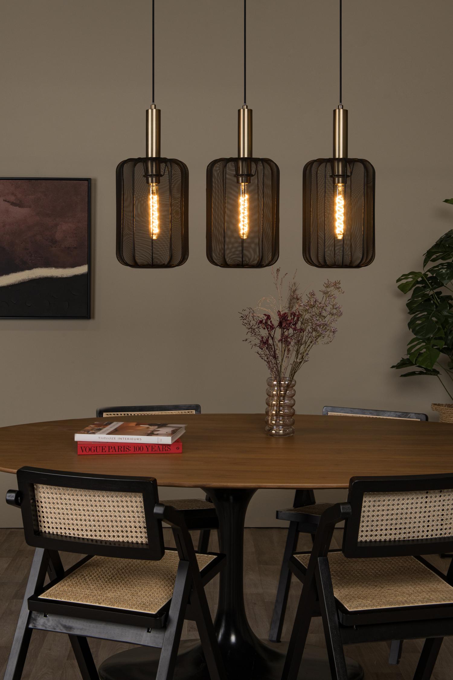 Lucide hanglamp CORINA - 3xE27 - Zwart