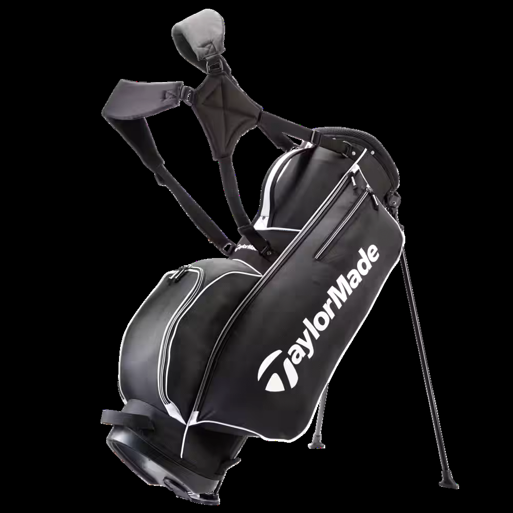 TaylorMade 5.0 4-Way Anti-Split Golf Stand Bag with Trunk Handle, Black