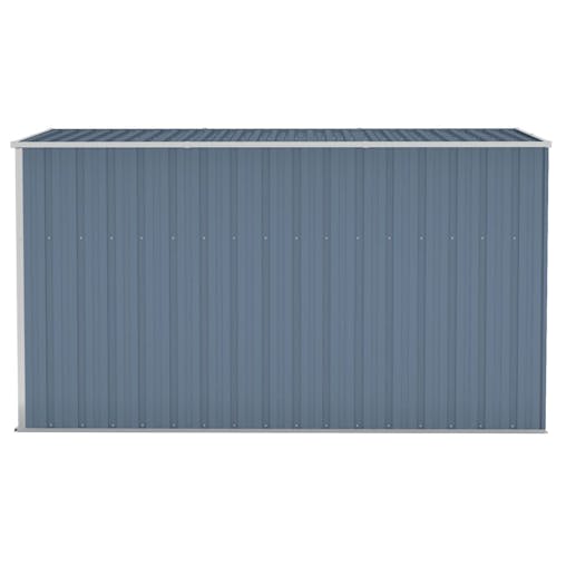 NNEVL Wall-mounted Garden Shed Grey 118x288x178 cm Galvanised Steel
