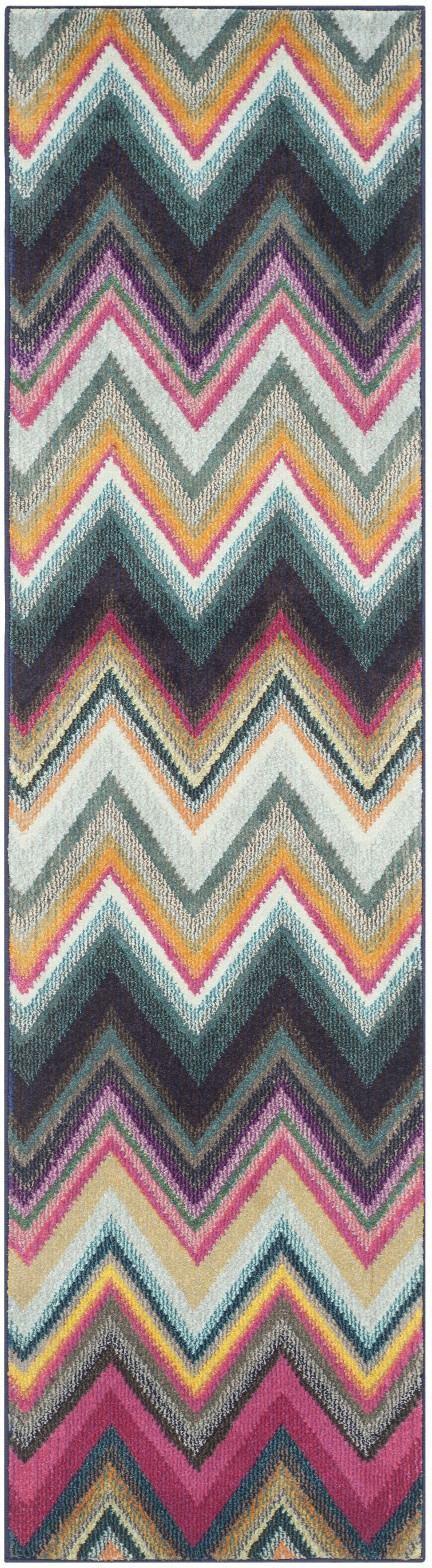 MONACO - Tapis de salon interieur en multicolore, 66 x 244 cm