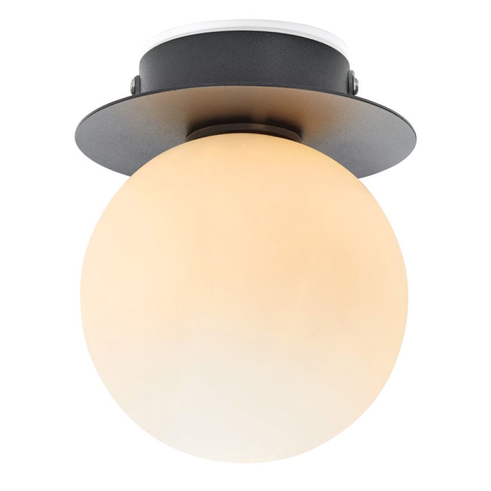 TAKLAMPE MARKSLÖJD MINI SVART/HVIT