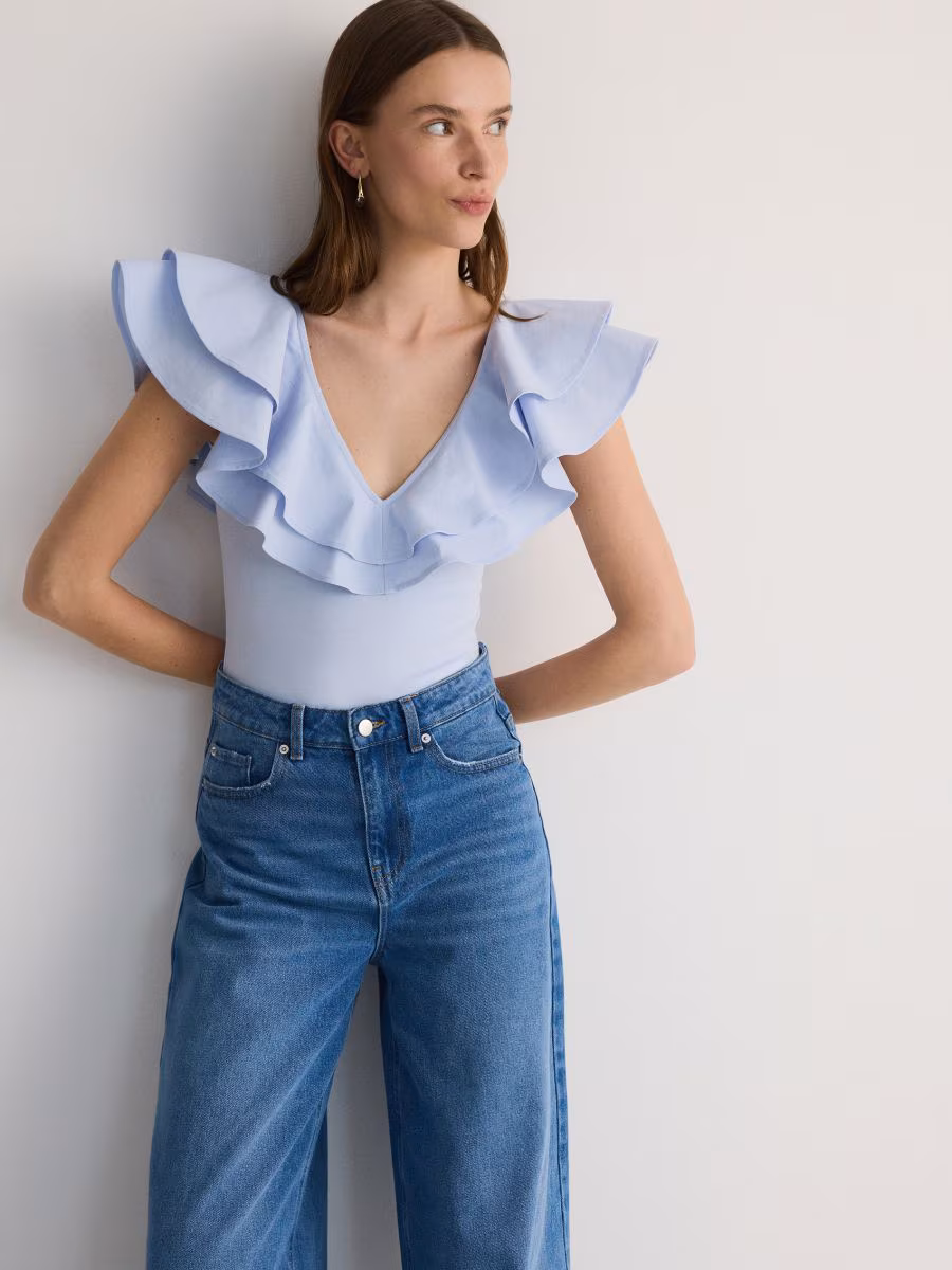 Bodysuit With Ruffle Details