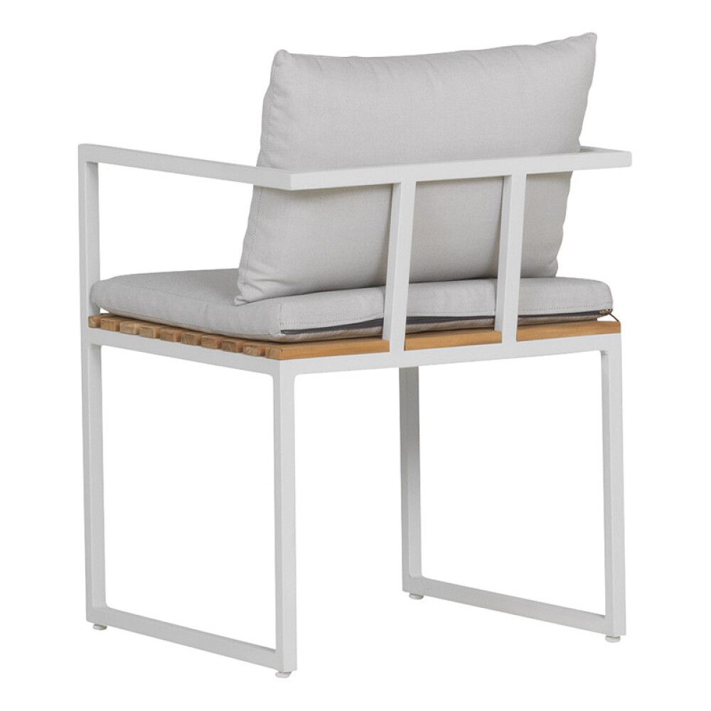 LENESTOL SENSUM EKSJÖ TEAK HVIT 2-PACK