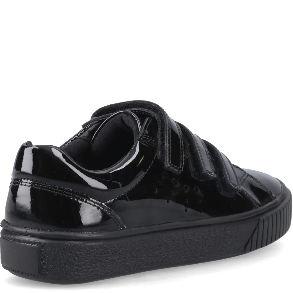 Hush Puppies Elsie Touch Fastening Junior School Shoes