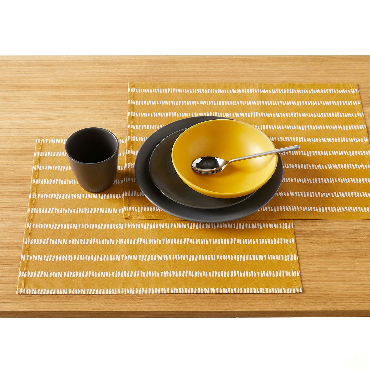 Lot de 2 sets de table enduits Irun