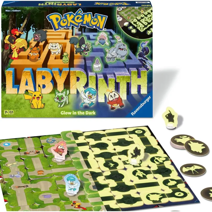 Familienspiel Set bestehend aus verschiedenen Artikeln Pokémon Labyrinth