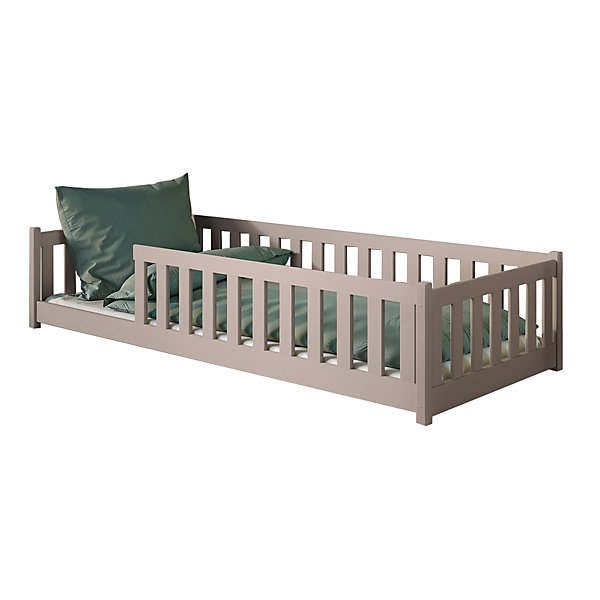 Lit au sol 90x200 sommier inclus Maya Cachemire