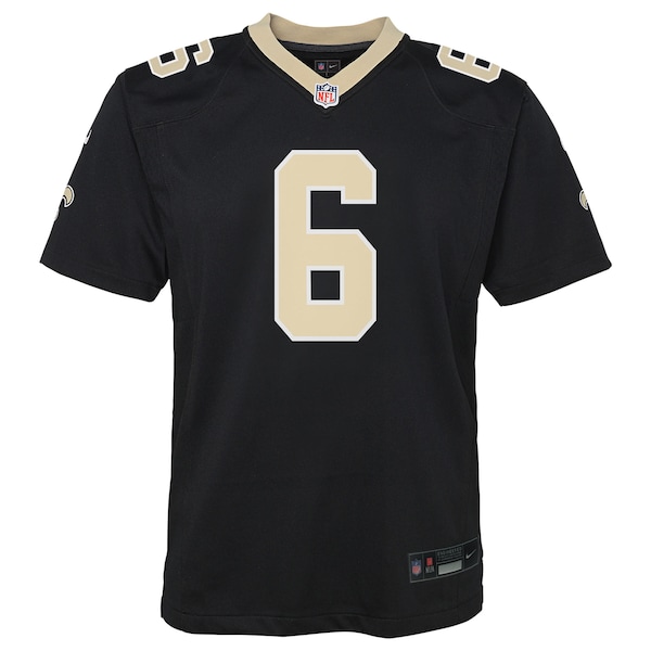 Tyler Shough New Orleans Saints Nike Youth Team Game Jersey - Black