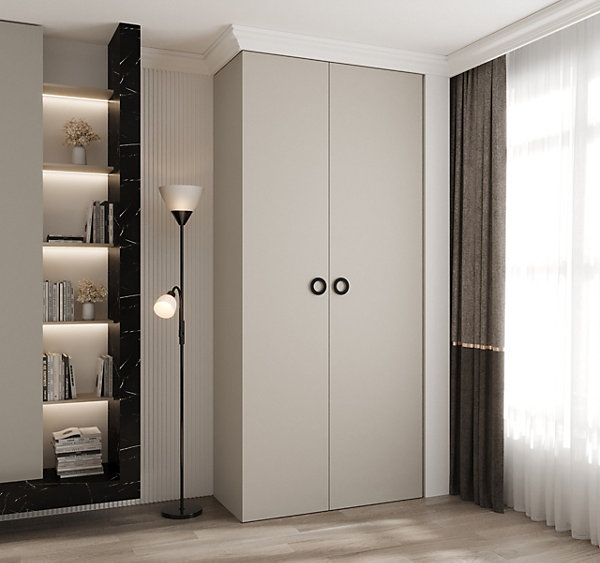 Armoire Como 1 a portes battantes H. 245 x L. 110 x P. 50, 2 portes