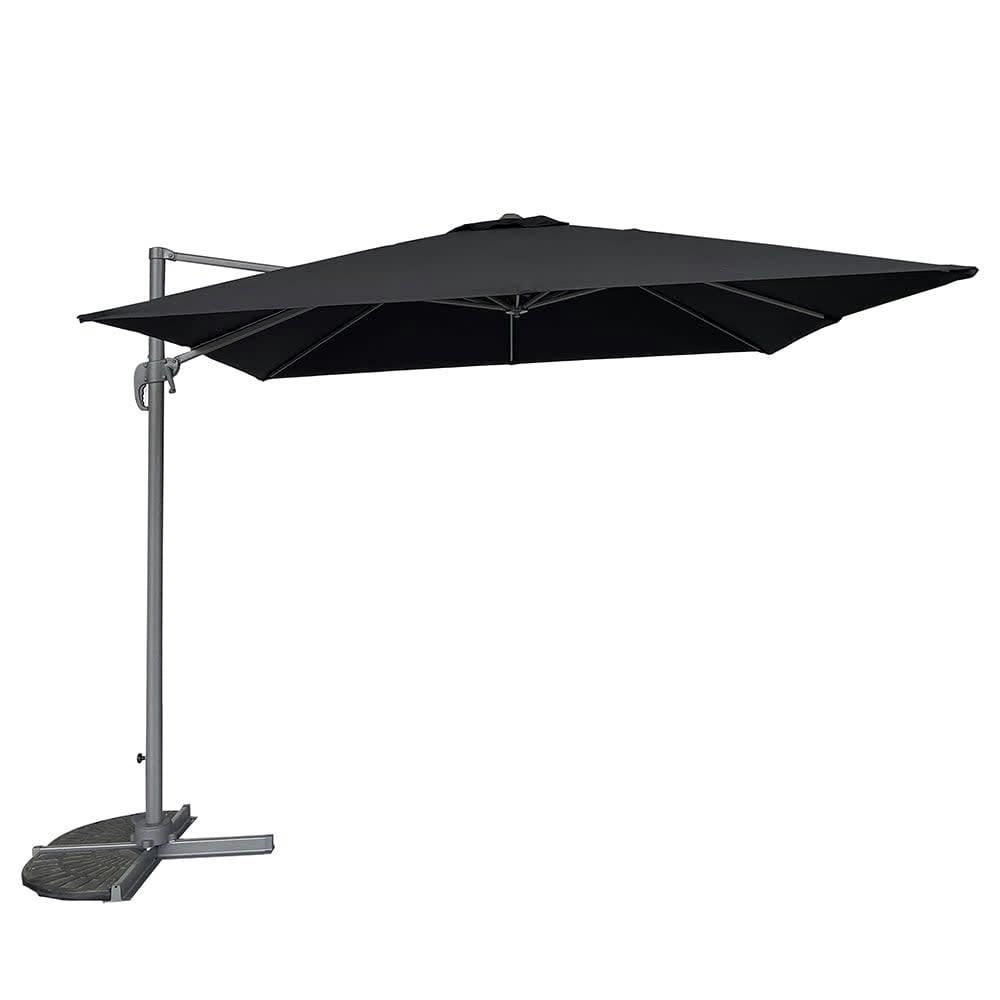 - Parasol déporté 3x3 m noir
