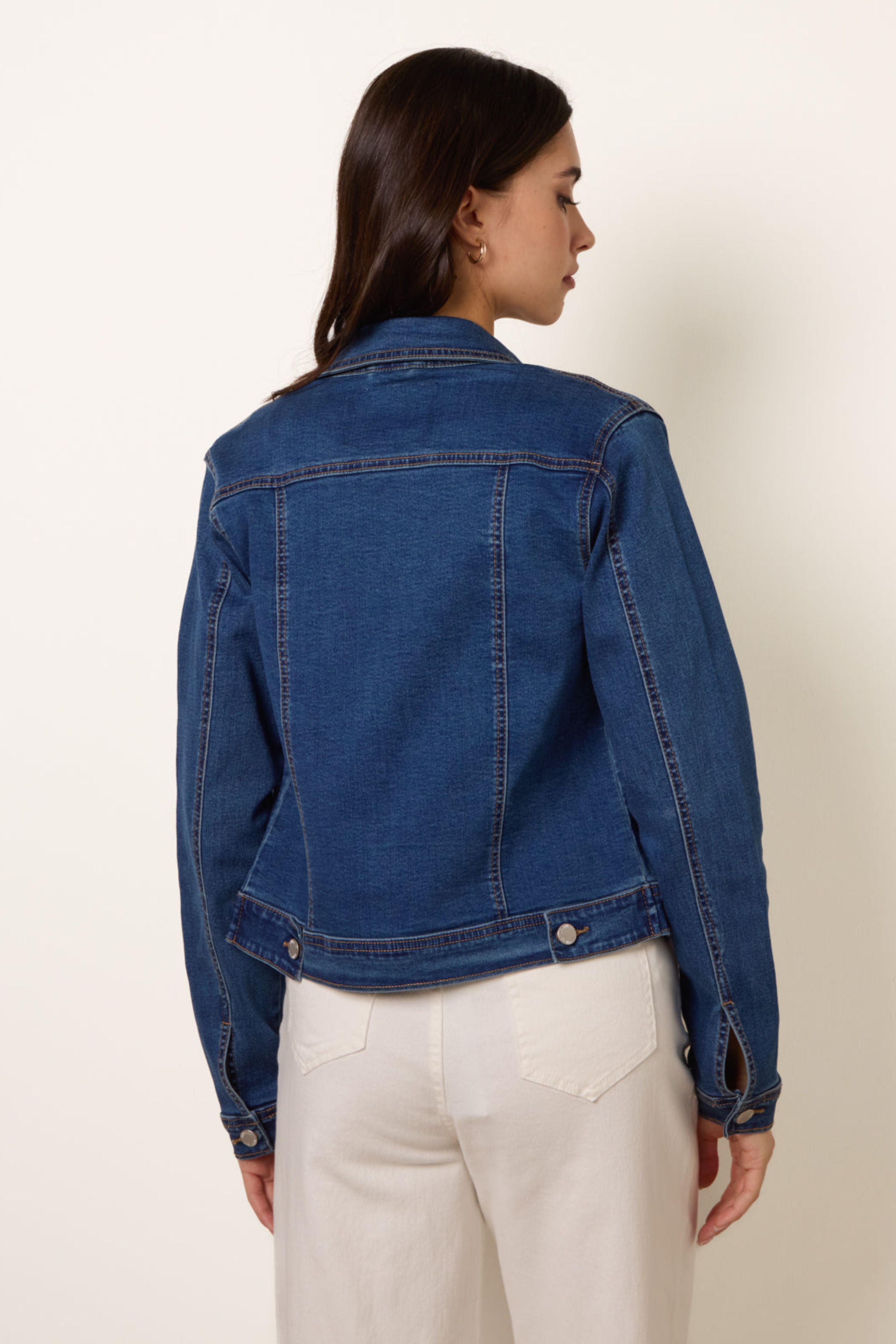 Blue Vanilla Blue Stretch Denim Jacket