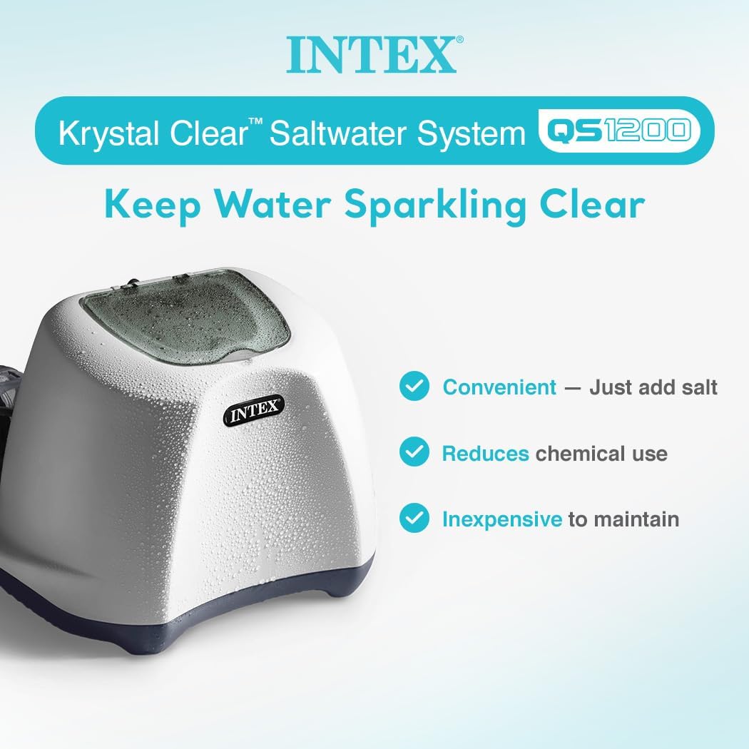Intex Krystal Clear Saltwater System for Above-Ground Pools up to 15 000 Gallons