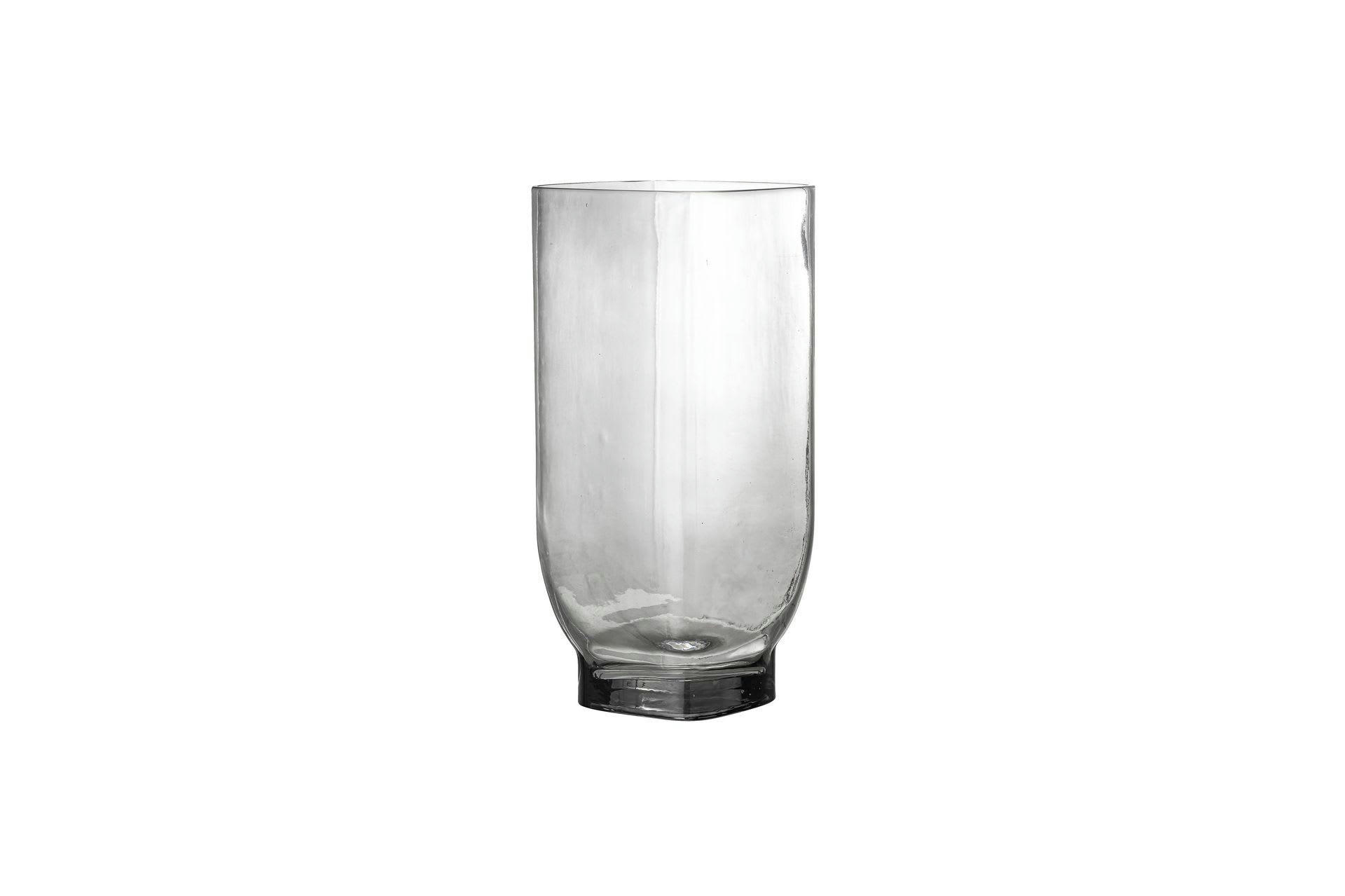 IRFA - Vase en verre gris H30cm