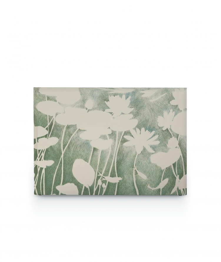 HAKU - Tête de lit avec housse Vert 140 cm