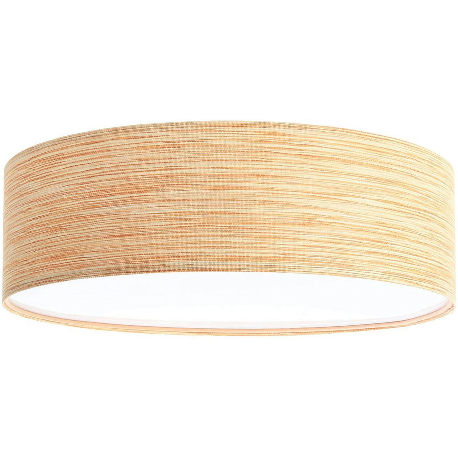 NATURAL - Plafonnier Tissu Bois clair