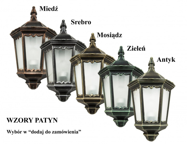 Lampa sufitowa zewnętrzna Retro czarna 1 x E27 x 60W IP44 SU-MA