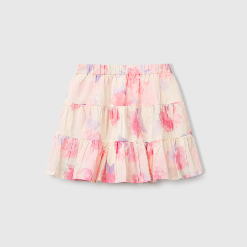 Patterned miniskirt