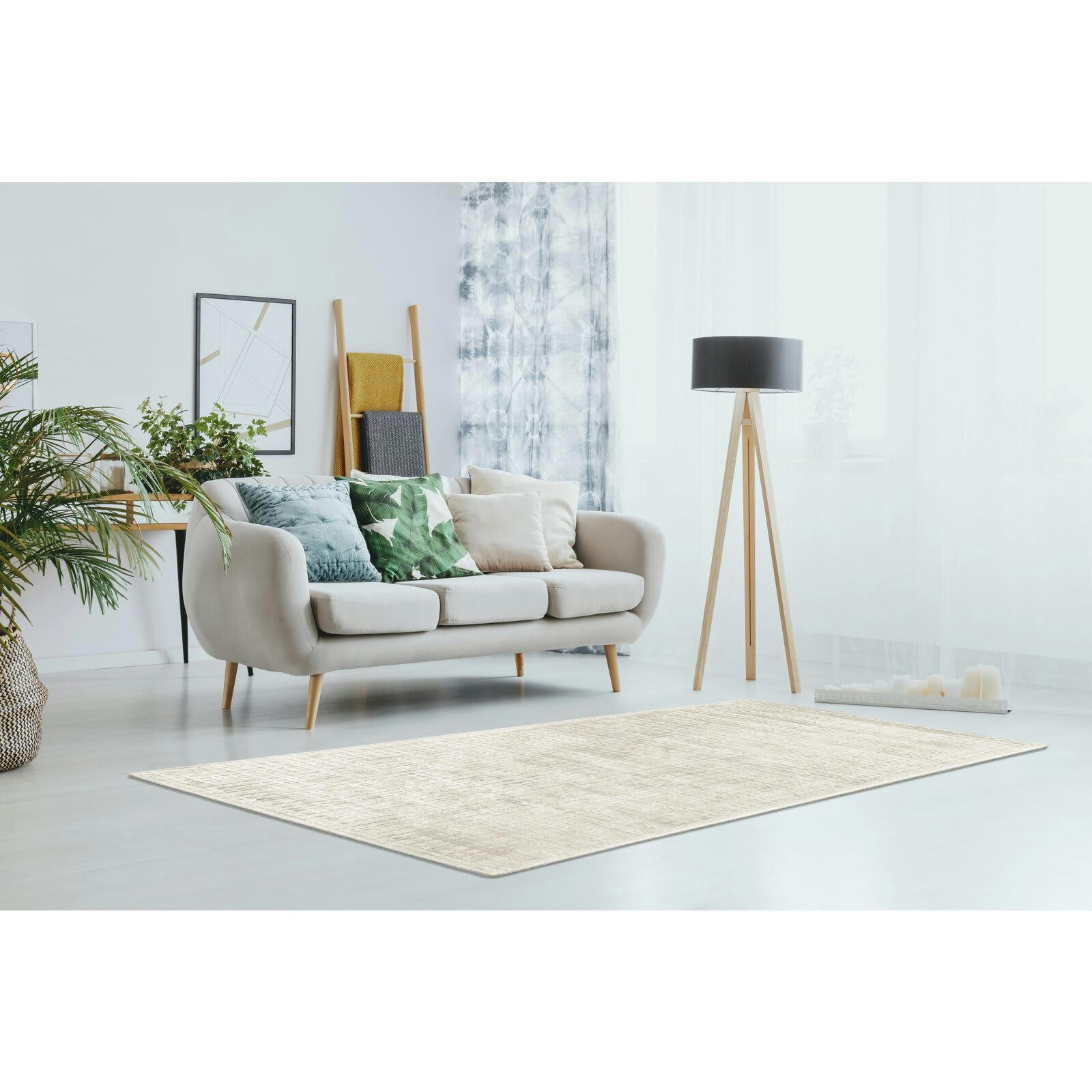 KARMA - Tapis uni Viscose Beige