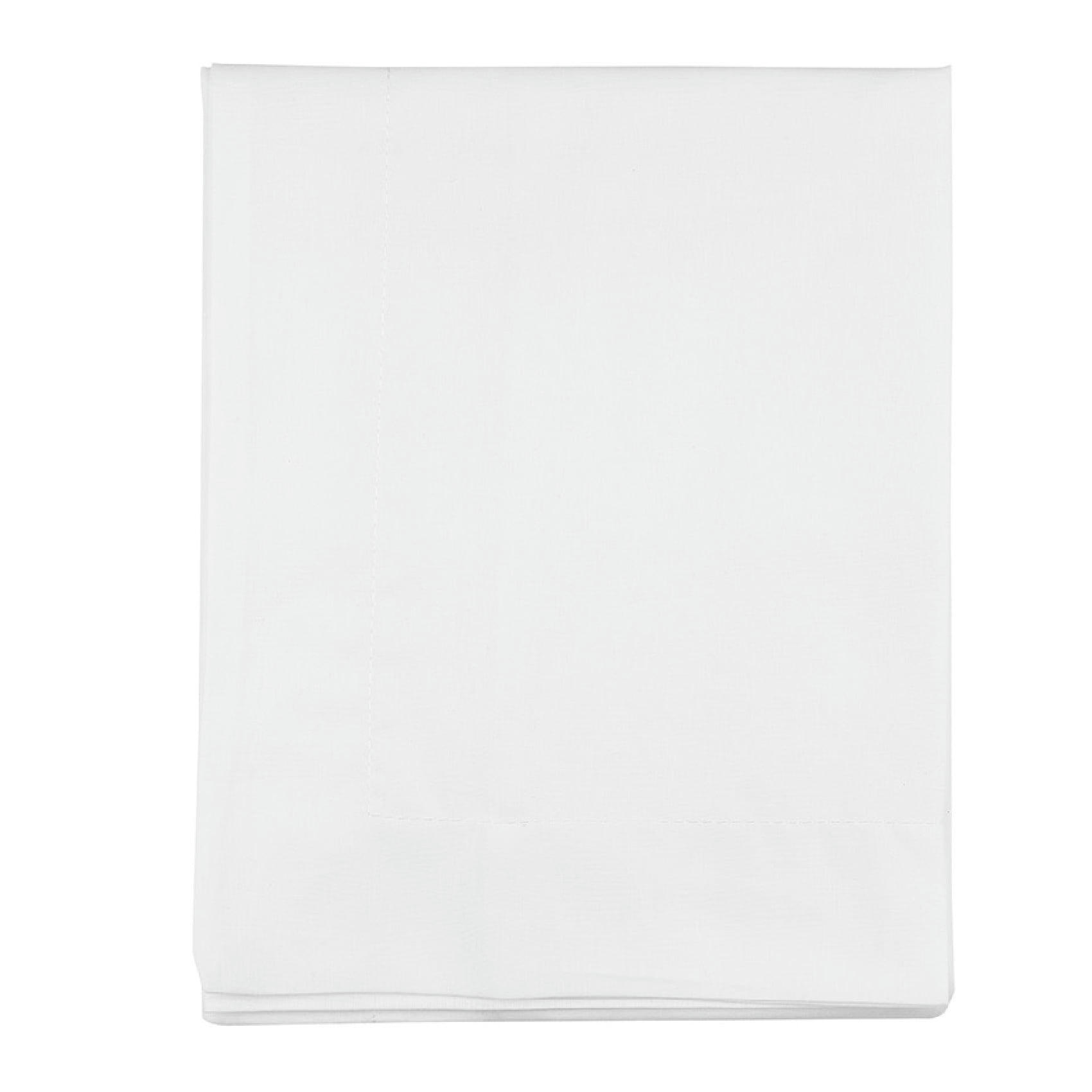 - Taie de traversin en 100% coton blanc 43x185 cm