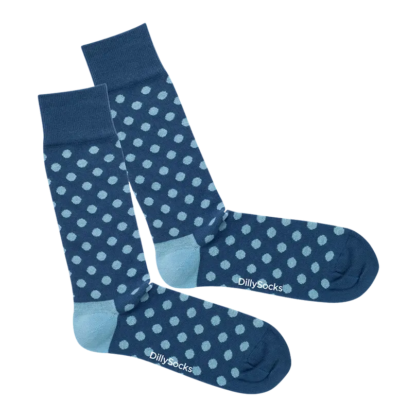 Socken Big Blue Dots