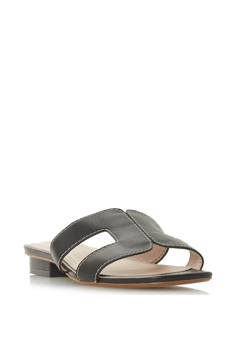 Dune London Loupe' Leather Sliders