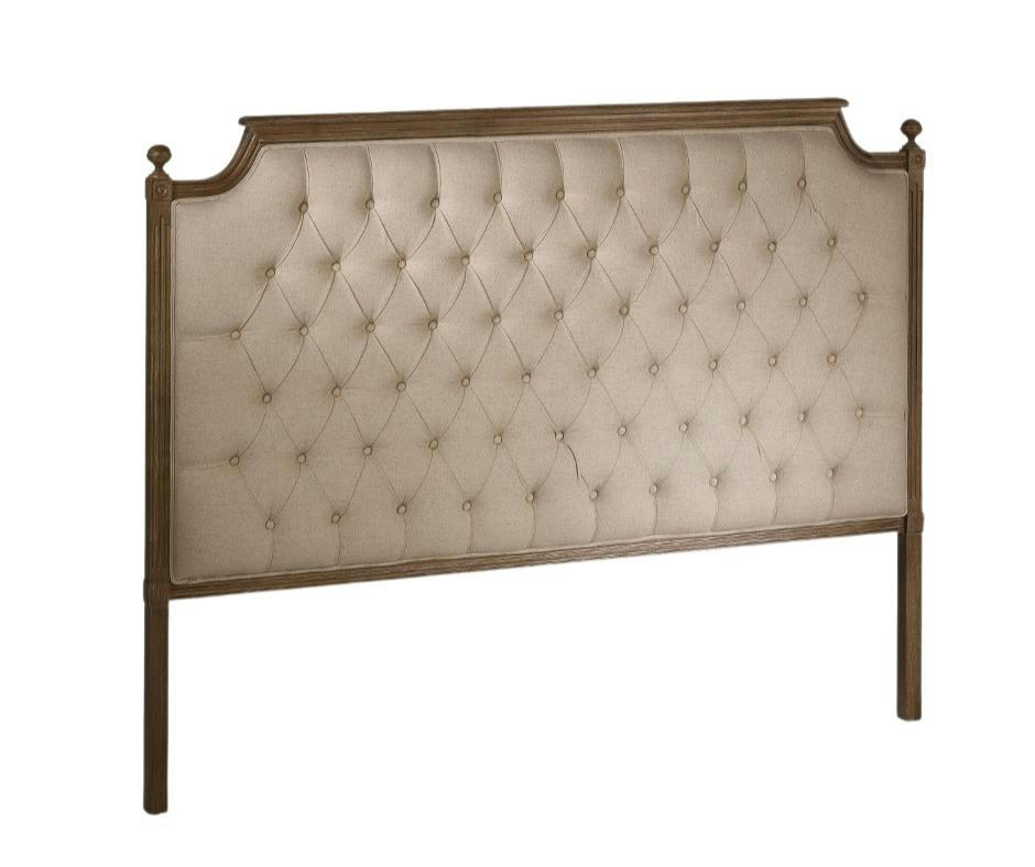 VENICE - Tête de lit en chêne et lin