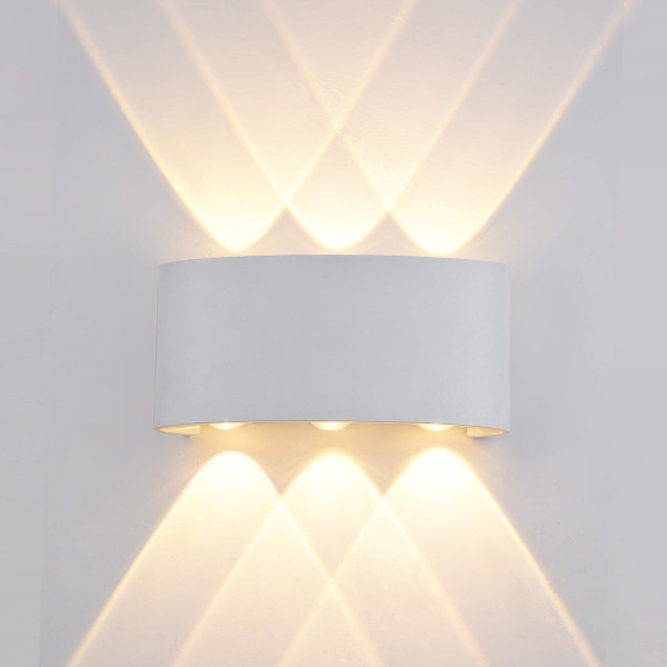 Kinkiet zewnętrzny ORTELObiały LED 3x6W 500lm IP54 Italux