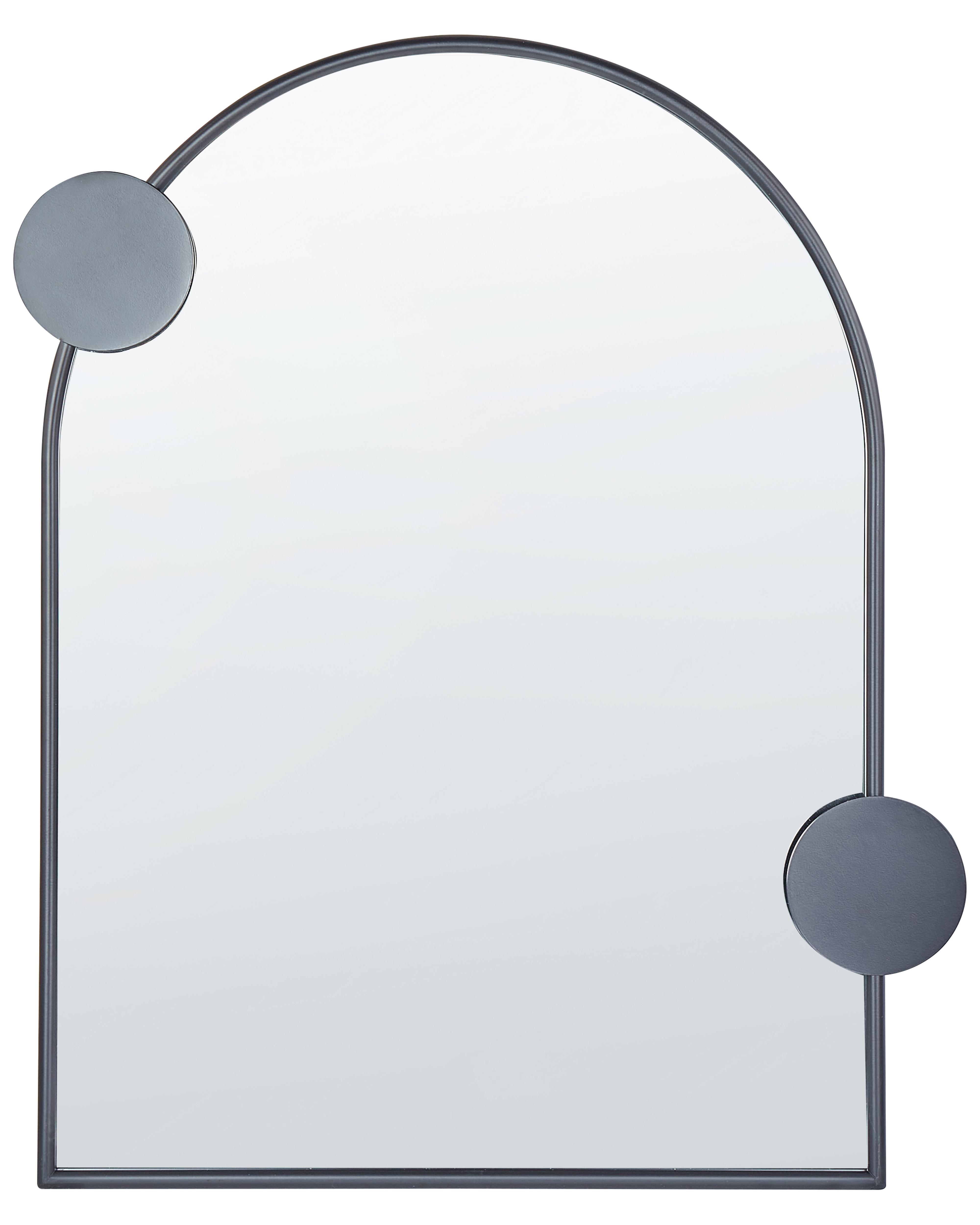 Wall Mirror AULON 69 cm 80 cm Metal Black