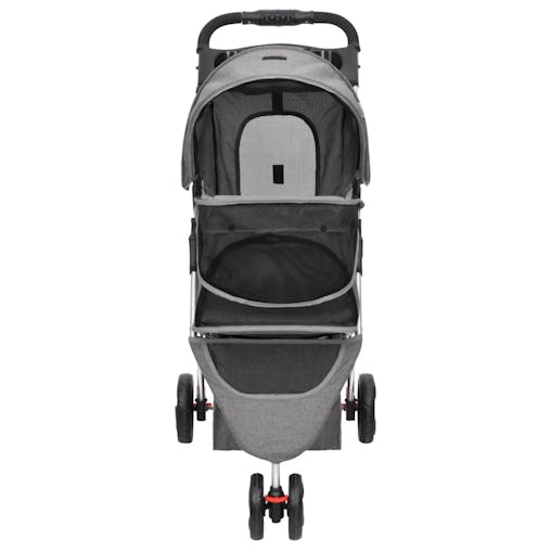 NNEVL Folding Dog Stroller Grey 80x46x98 cm Oxford Fabric