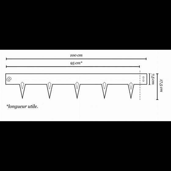 Bordure flexible en métal blanc ou noir - Multi Edge Metal - Revêtement Blanc - Jardiprotec