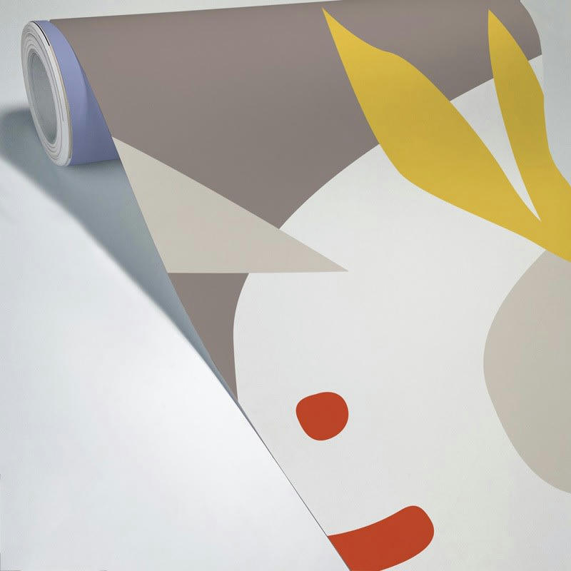 FACE PEACOCK - Papier Peint Panoramique L432xH270cm Multicolore Abstrait