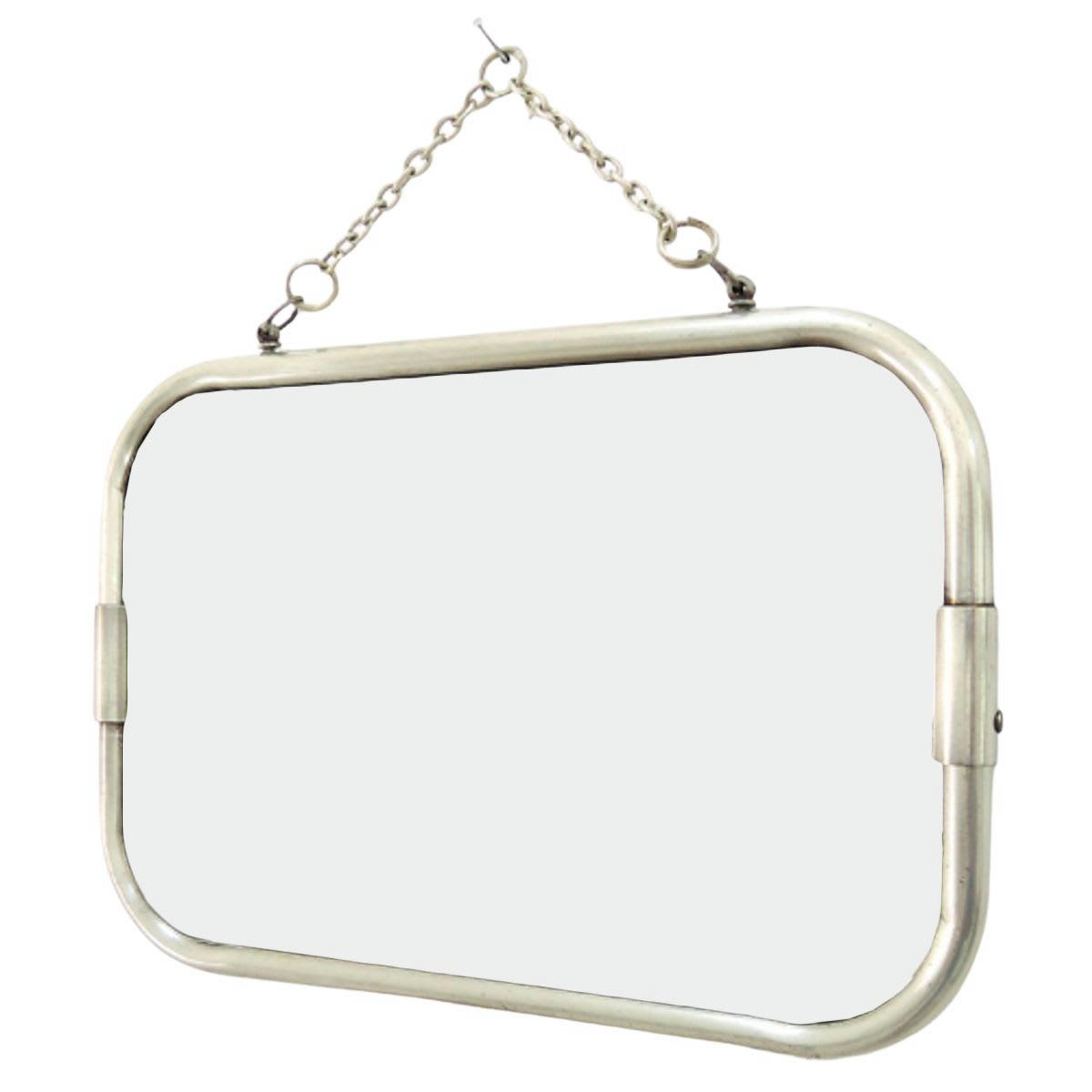 CHAUMONT - Miroir de barbier pm argent 20x29