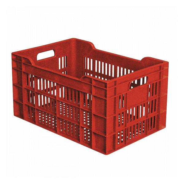 Caisse ajourée 550 x 360 x 290 mm 45 L - brique