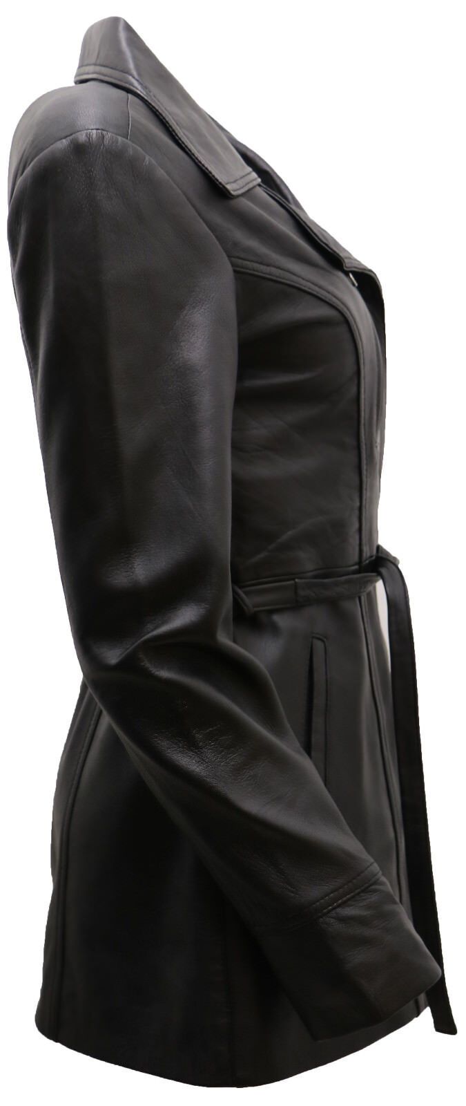 Infinity Leather Md Length Leather Biker Jacket-Okehampton