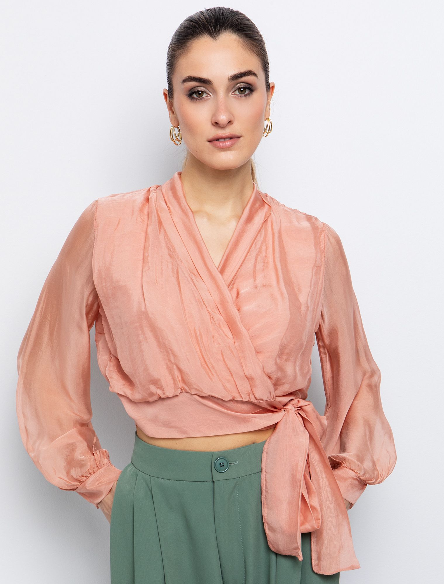 Δετή μπλούζα κρουαζέ