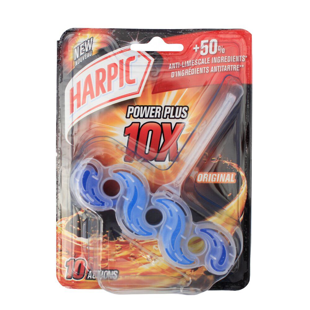 Bloc WC Harpic nettoyage puissant Power Plus bleu