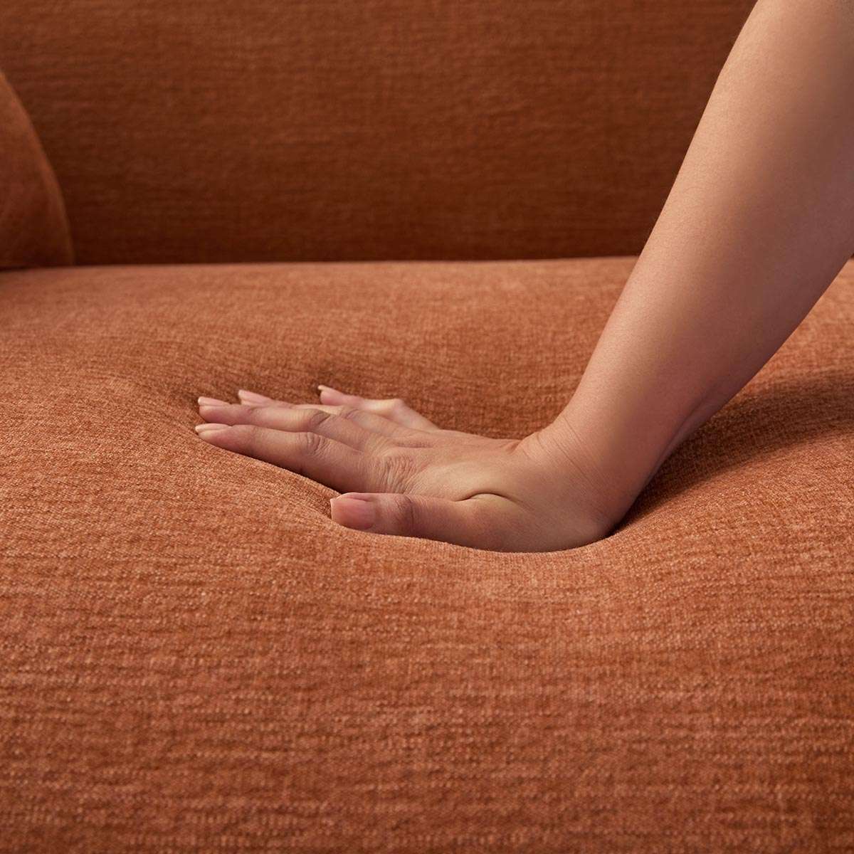 Dylan Large Ottoman - Rust