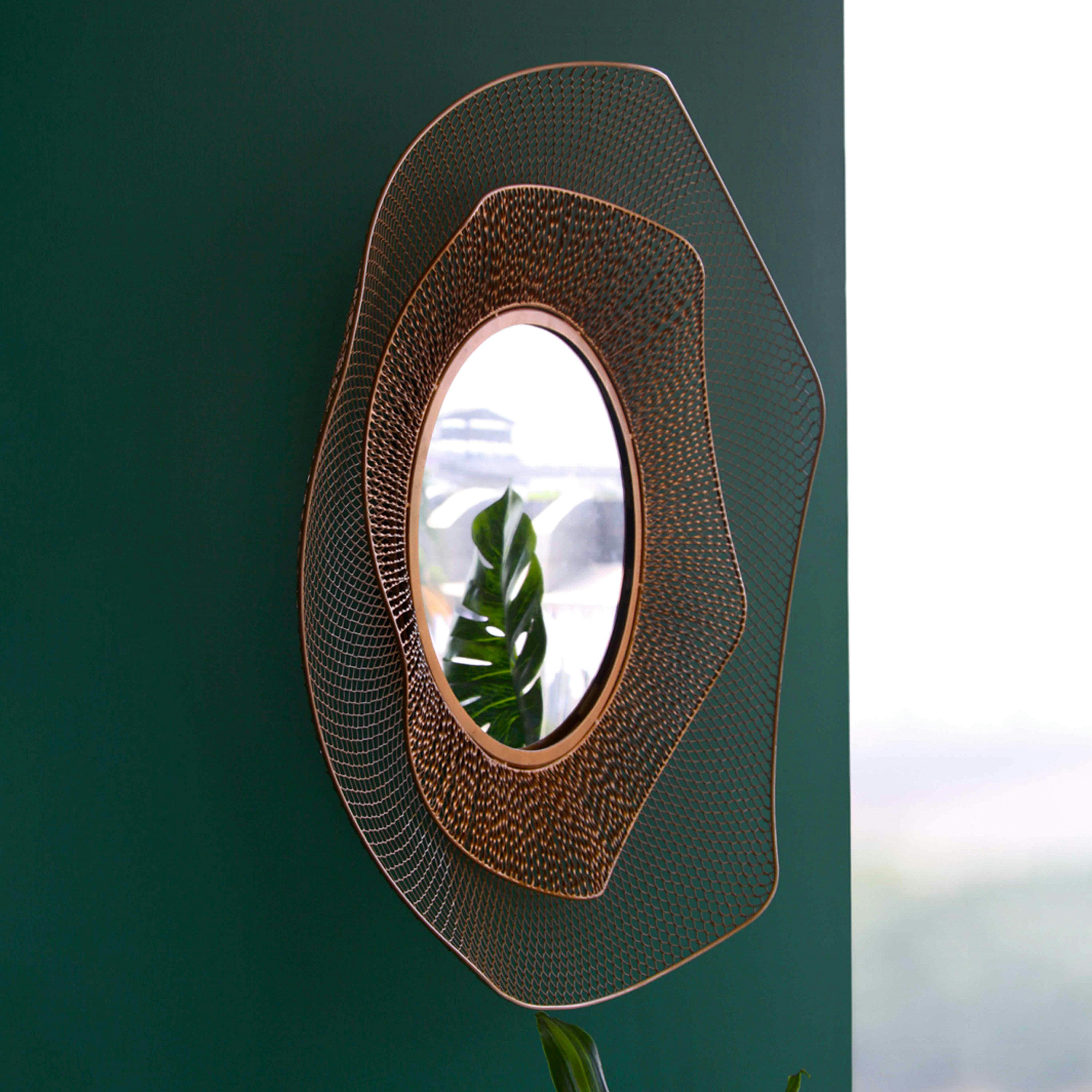 LAWI - Miroir en métal forme organique 79 cm