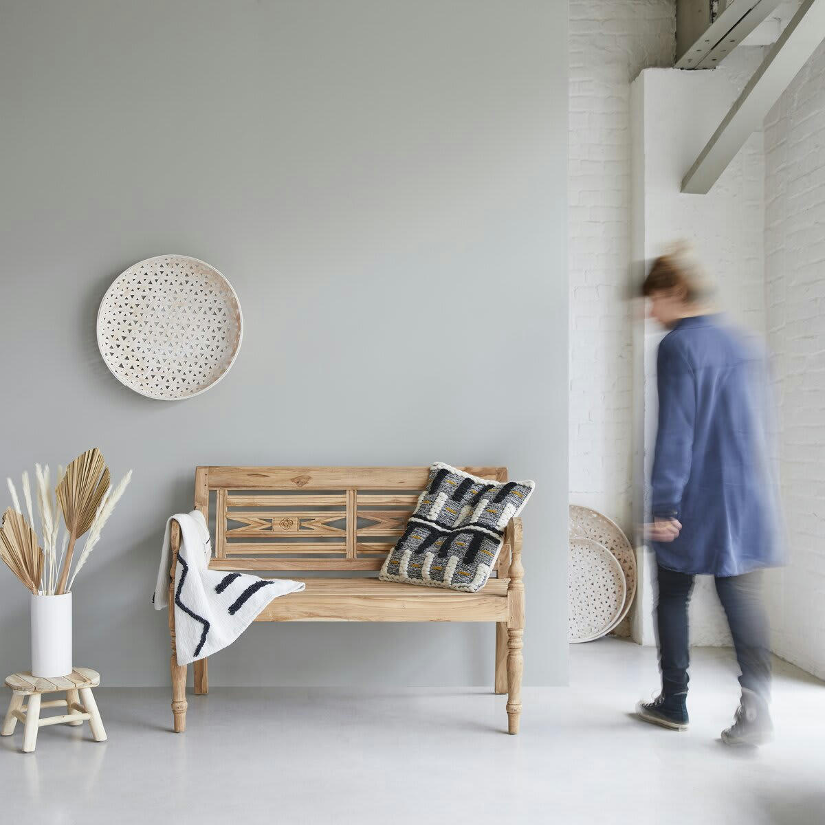 MARCEAU - Banc en teck massif recyclé