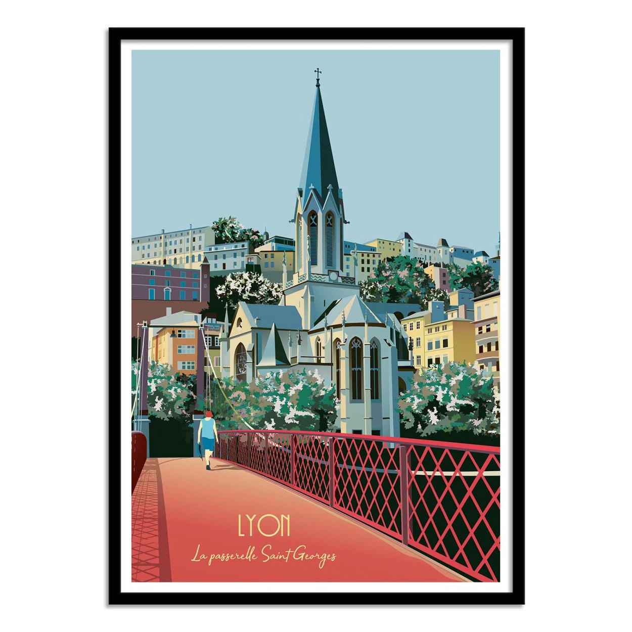 ARTMORIC - LYON - ARTMORIC - Affiche d'art 30 x 40 cm