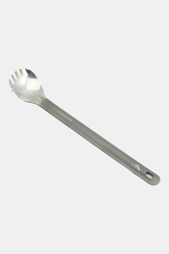 TOAKS Titanium Long Handle Spork W Polished Bowl