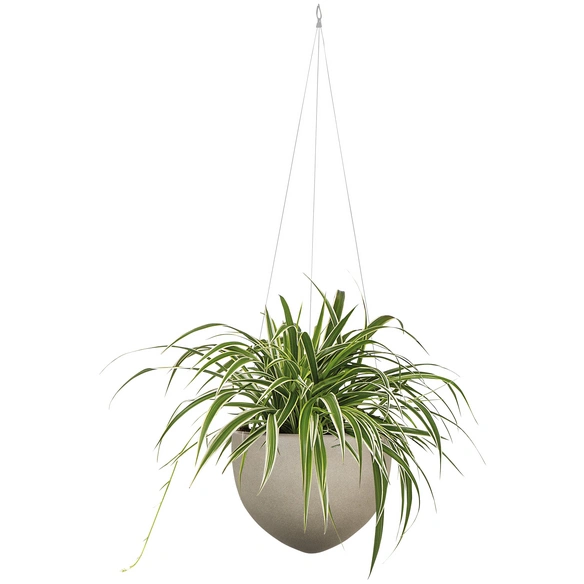 Blumenampel »HANGING POT«, ØxH: 18 x 14,8 cm, taupe