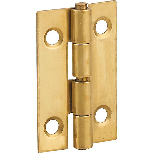 Charnière rectangulaire à nœud roulé simple feuille - Thirard - Laiton
