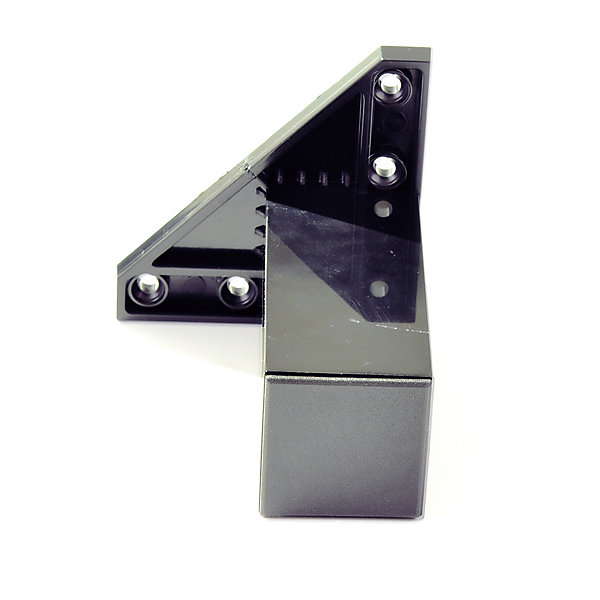 4 un. Pied carré pour meuble en plastique ABS résine ANTI-HUMIDITé 40x40mm hauteur 60mm noir