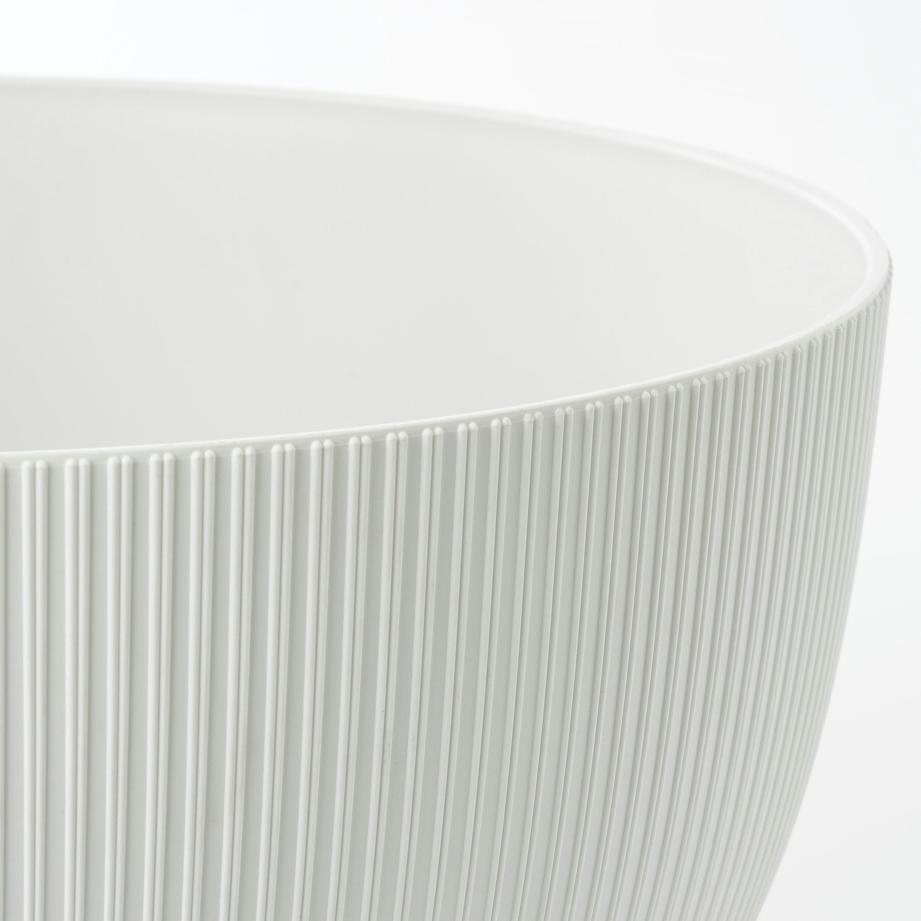 DOPPIO - Cache-pot avec pieds en plastique recyclé blanc D47