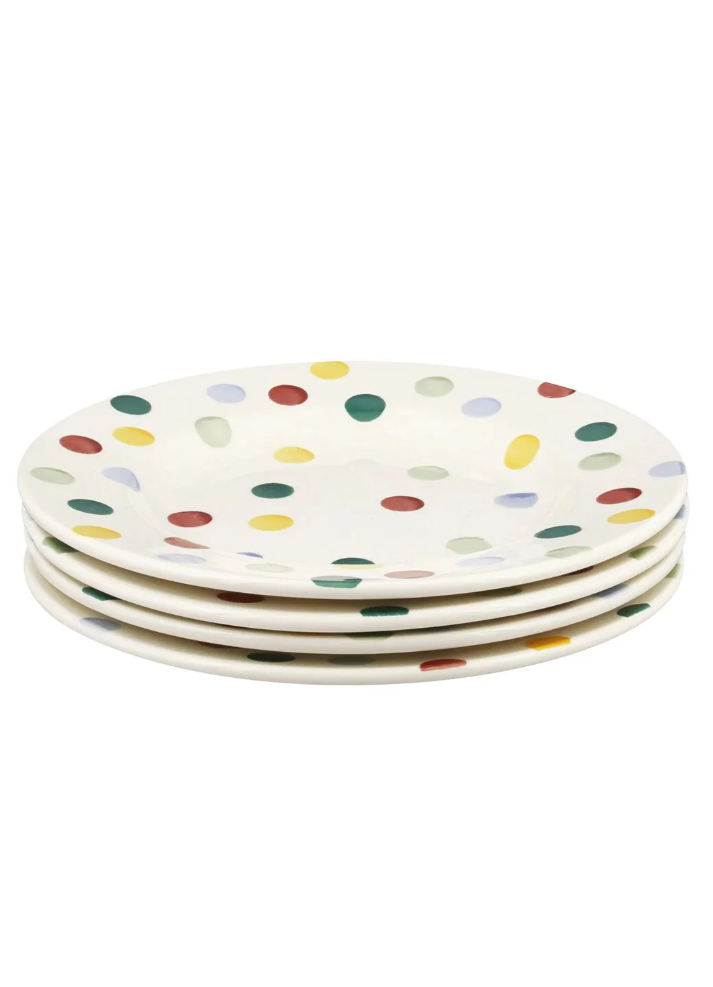 Polka Dot Medium Dinner Plate, 8.5 Inch - Set of 4