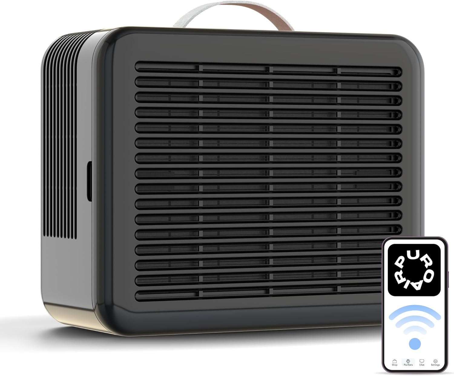 PuroAir Air Purifier 100i Smart HEPA Air Purifiers for Home Pets - Portable Small Air Purifier Filters up to 550 Ft² of Pollutants, Smoke, Pollen, Dust - Room Air Purifiers for Bedroom, Baby, Office